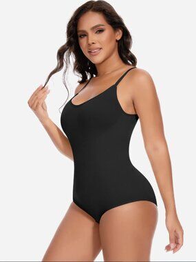 Joyshaper Shapewear Bodysuit Women's Large Black Tummy Control Full Body Shaper